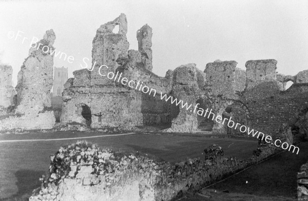 CLUNIDE PRIORY CLOISTERS GARTH FROM S.W. ANGLE SHOWING CHAPTER RE??